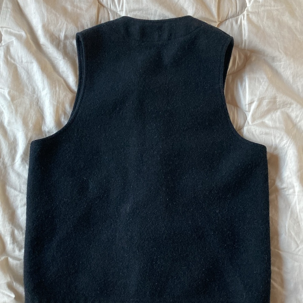 Filson Black Wool Vest - Picture 4 of 4